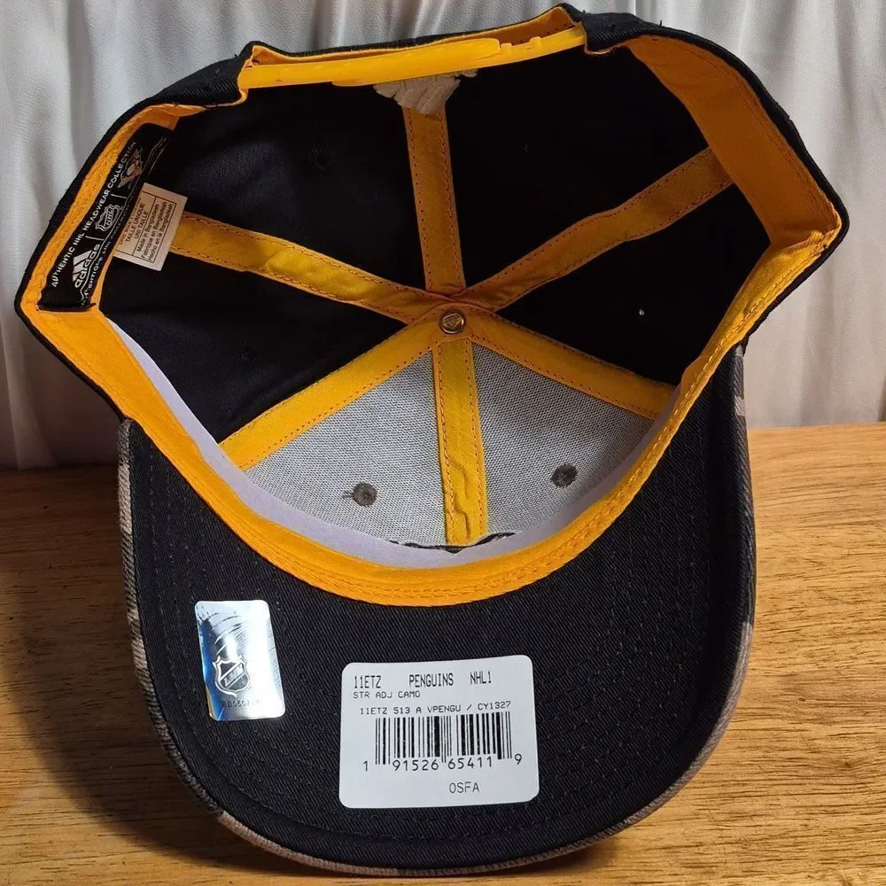 Adidas Pittsburgh Penguins Camo Snapback Hat - New